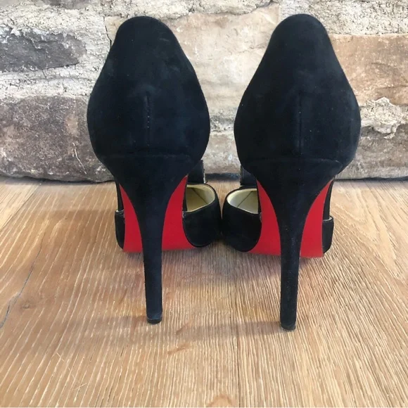 Christian Loubotin black stiletto shoes size 10 - Picture 4 of 8